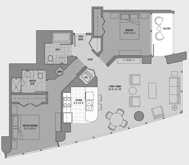 Floor Plan Image of Apartment Apt 2601