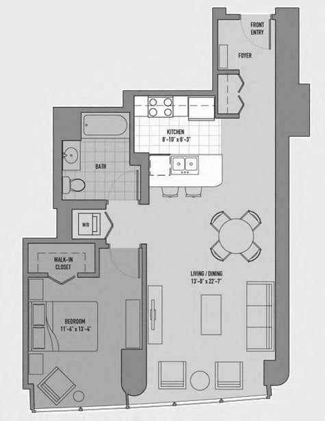 Floor Plan Image of Apartment Apt 2607