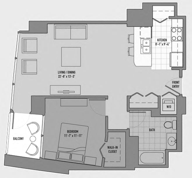 Floor Plan Image of Apartment Apt 2111