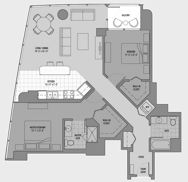 Floor Plan Image of Apartment Apt 2010