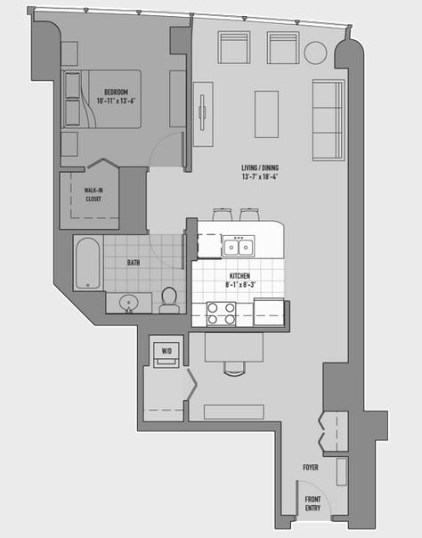 Floor Plan Image of Apartment Apt 3808