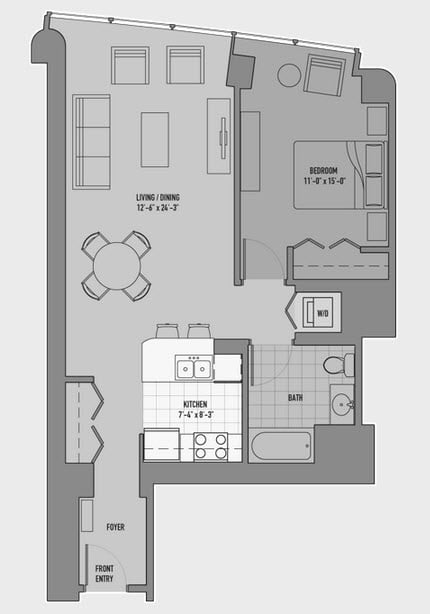 Floor Plan Image of Apartment Apt 4706