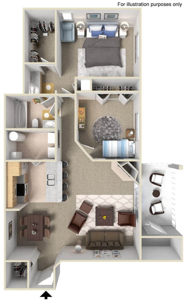 2 bedroom apartment
