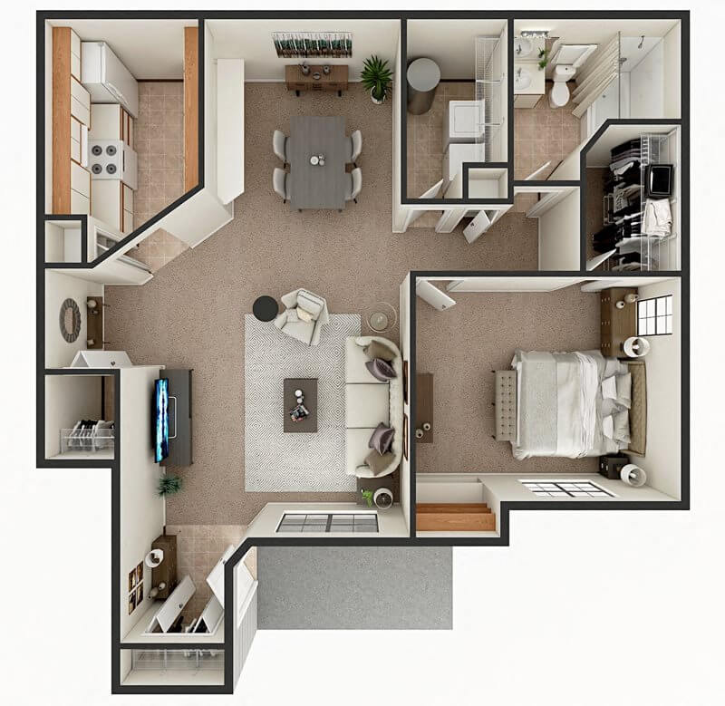 Ashbury B 1st Floor floor plan