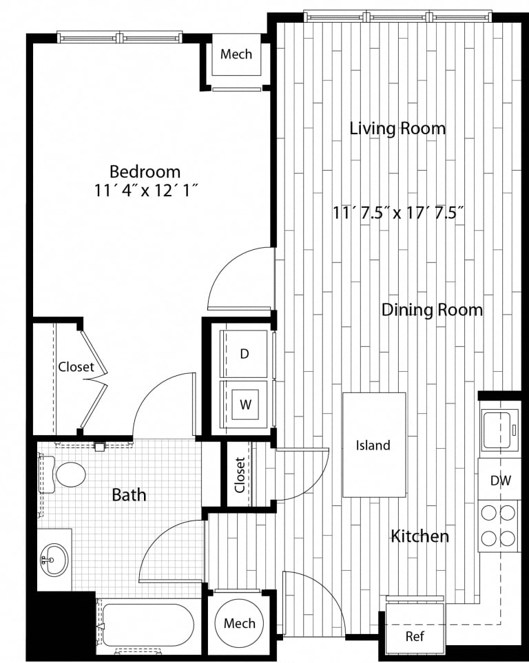 Apartment 50-638 floorplan
