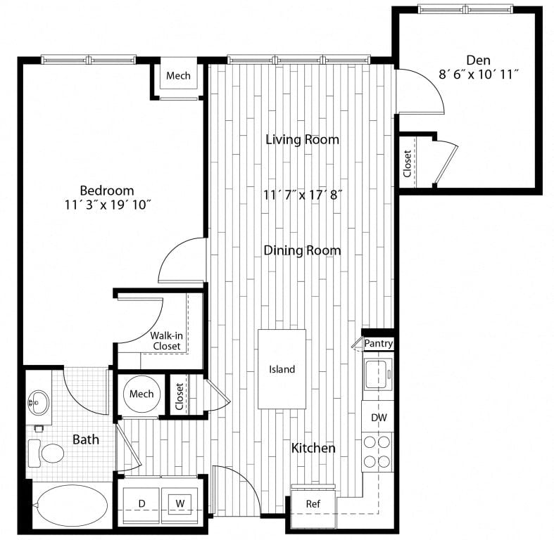 Apartment 50-412 floorplan