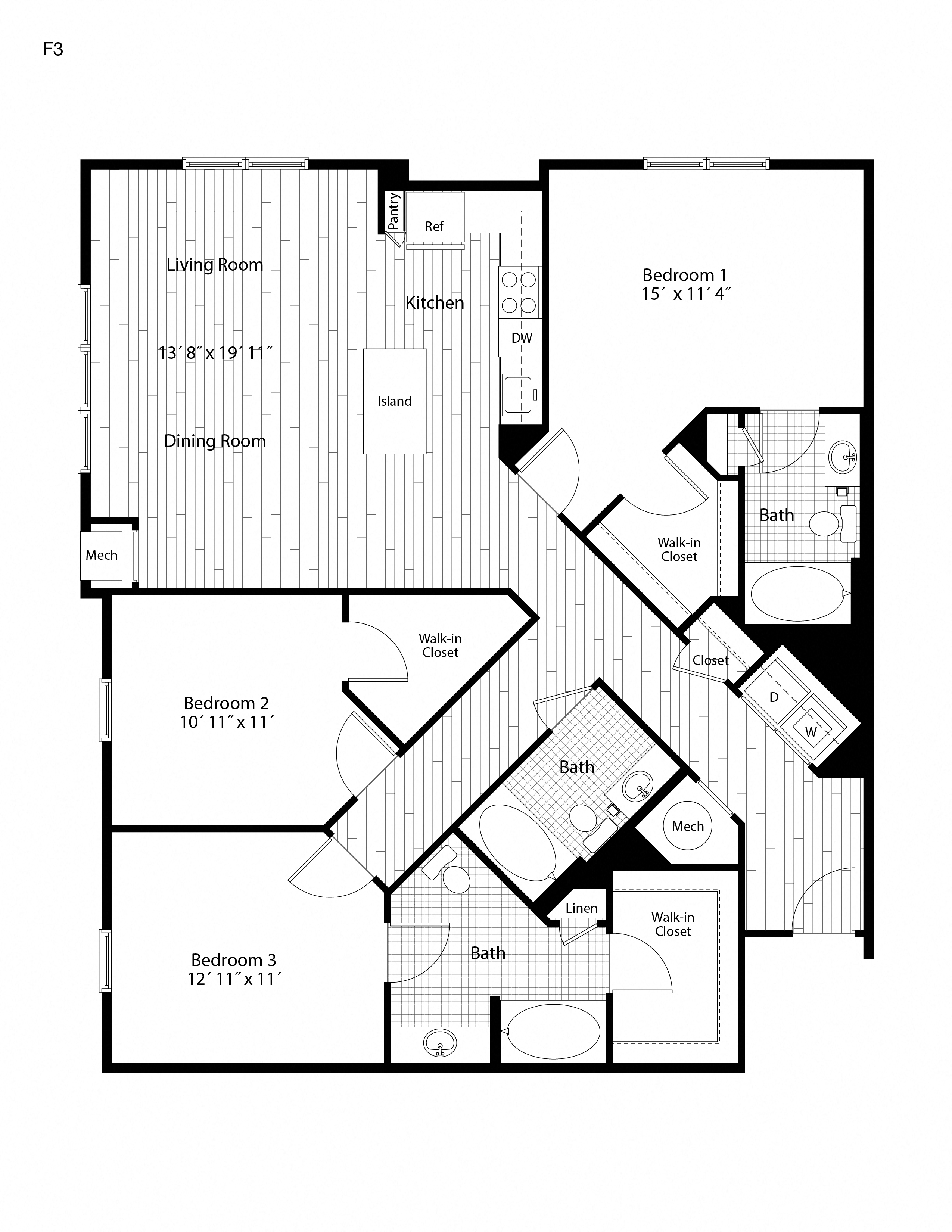 Apartment 00-217 floorplan