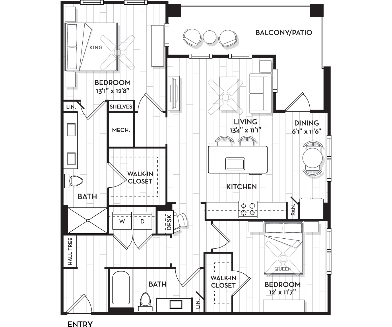 The Kiawah floor plan