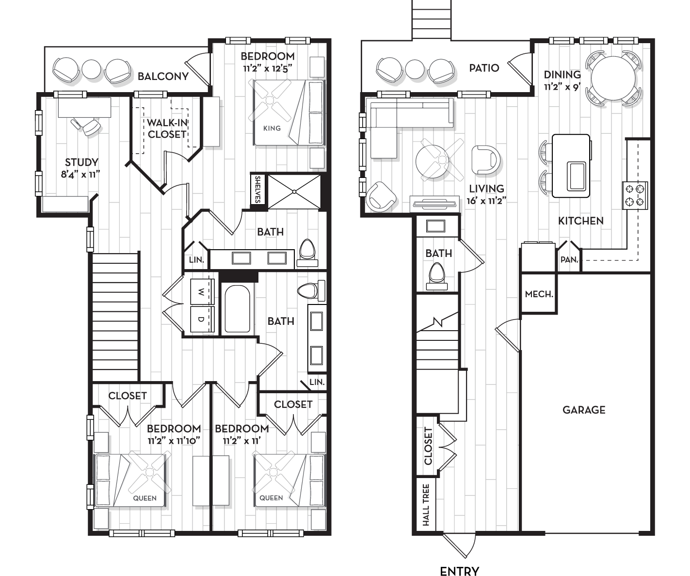 The Shoreline floor plan