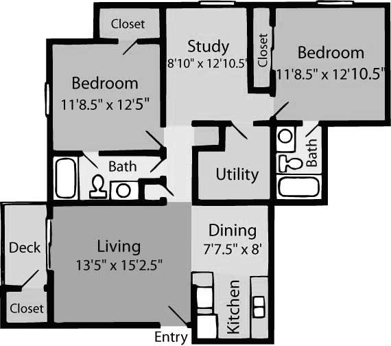 Hatteras B2A floor plan