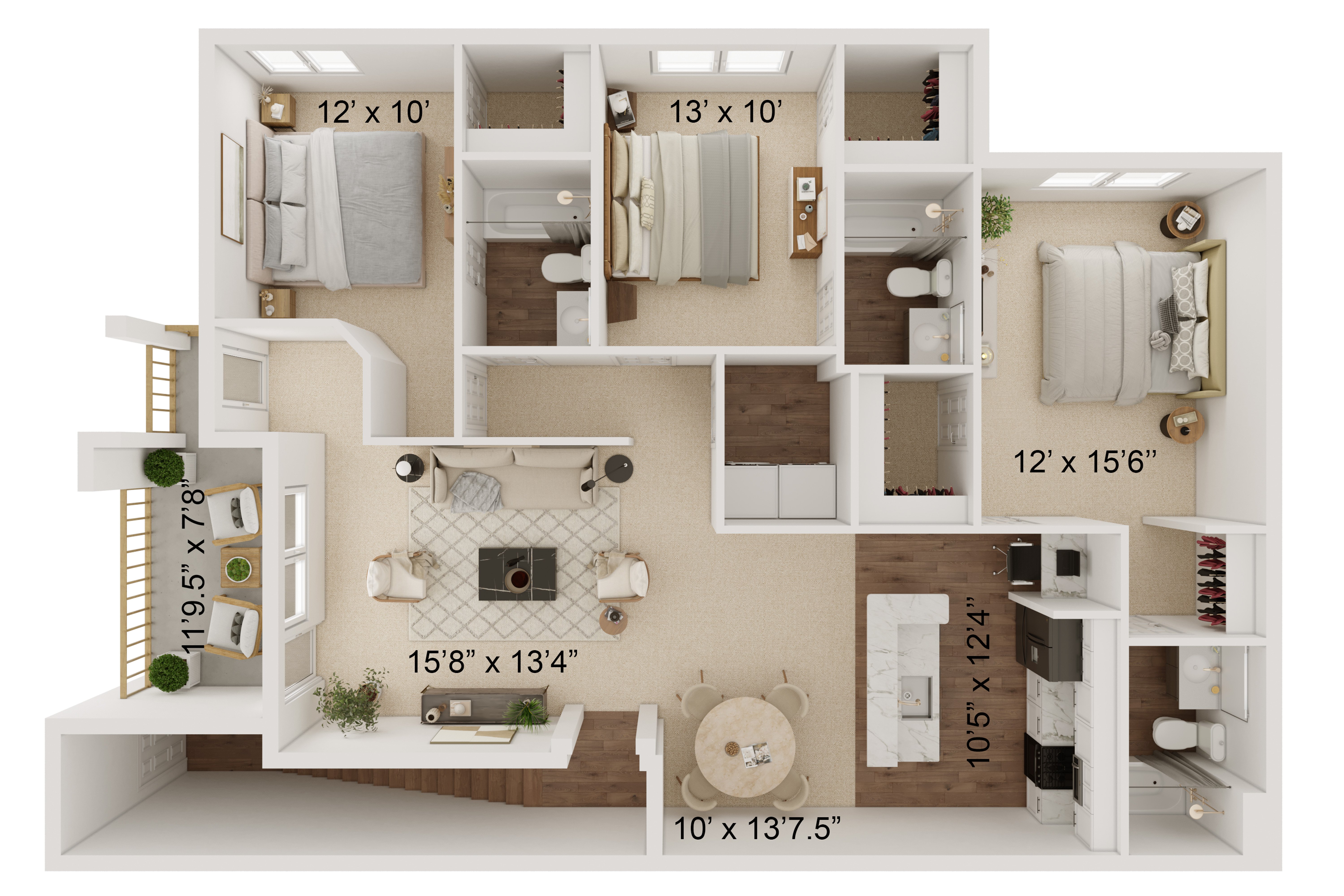 Mill Stone C3B floor plan