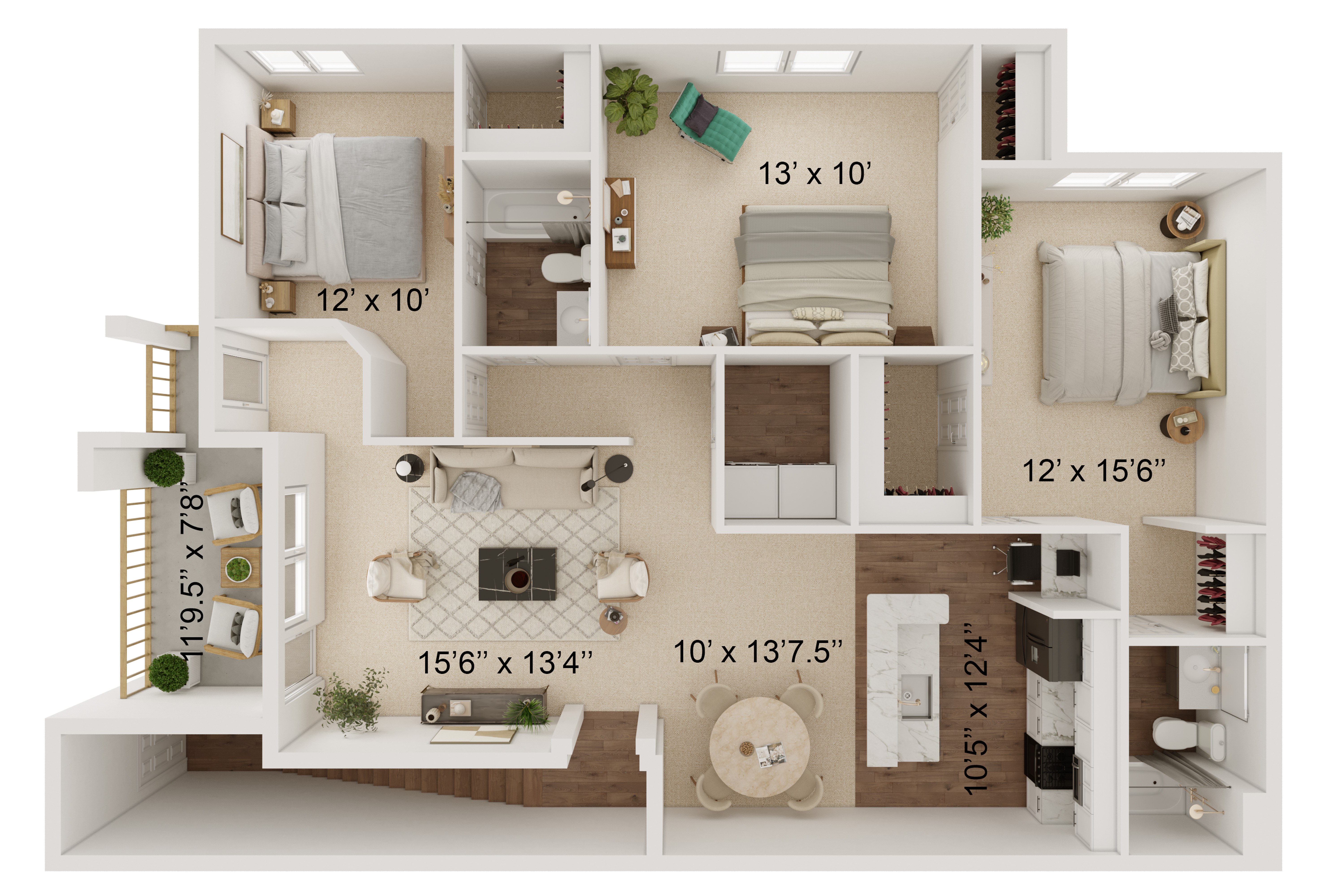 Peak Stone Reno Quartz C2C floor plan