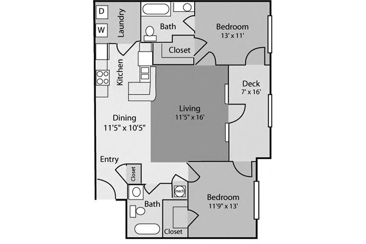 Randall B2D floor plan