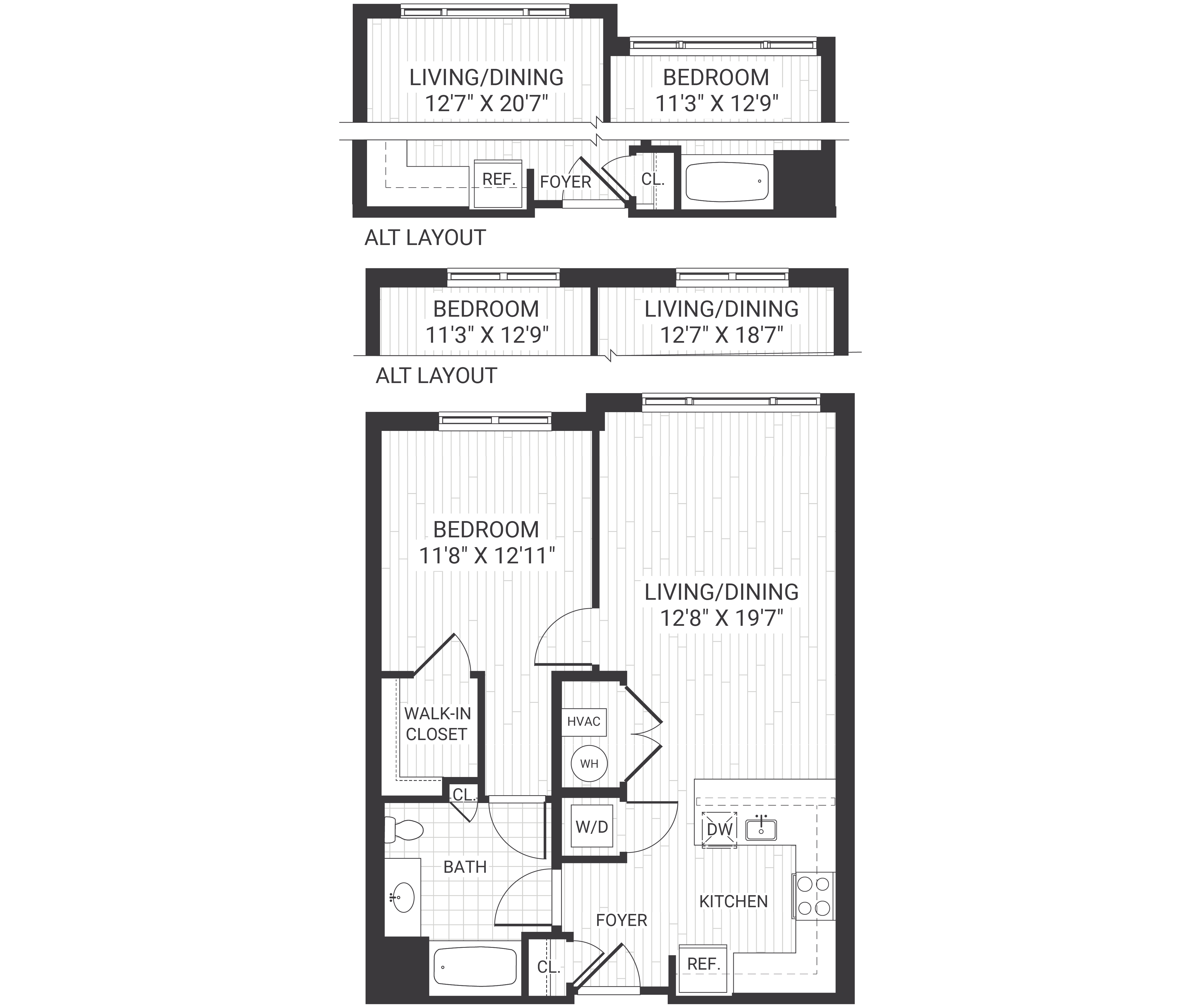Floor plan layout diagram for A02
