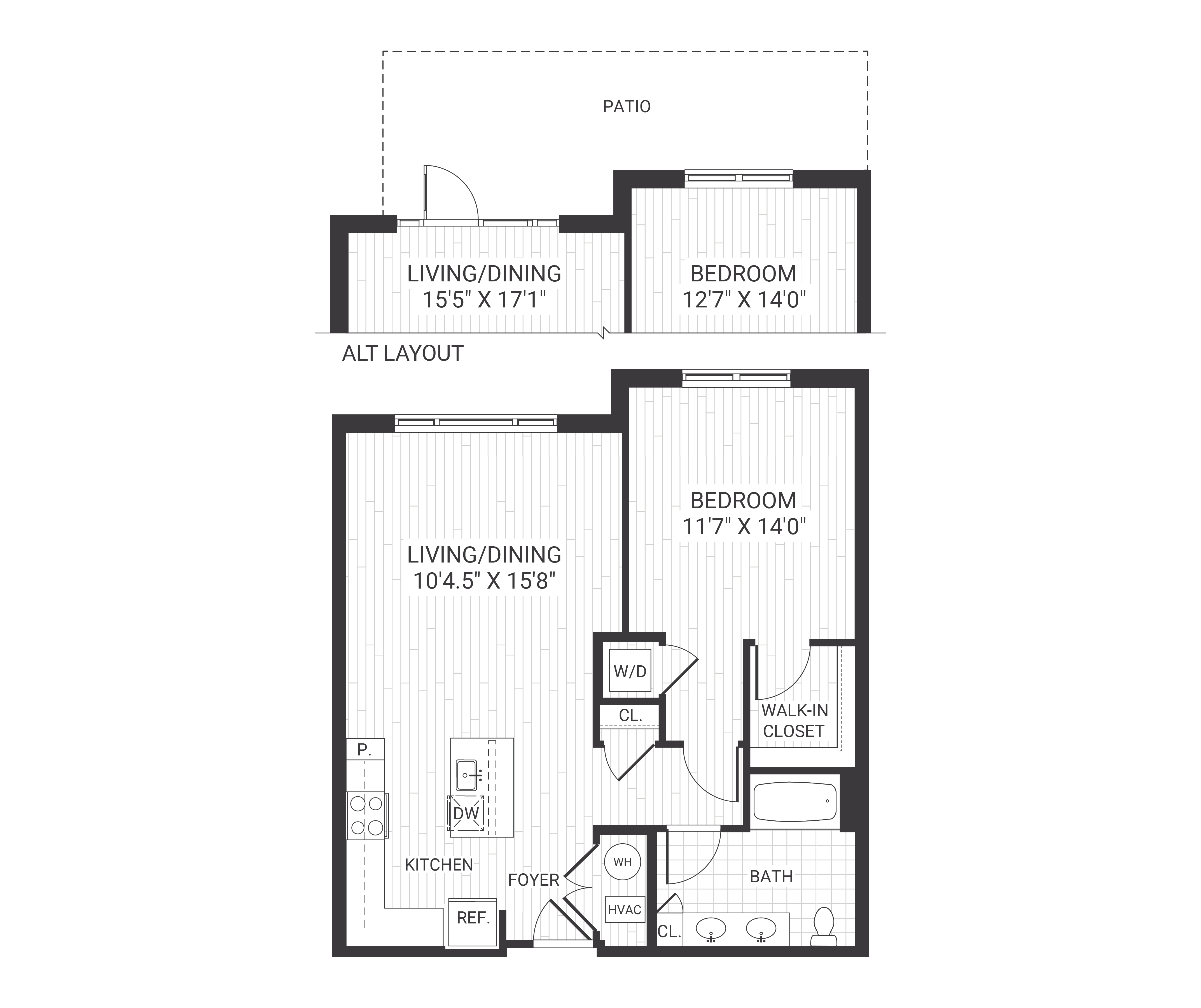 Floor plan layout diagram for A03