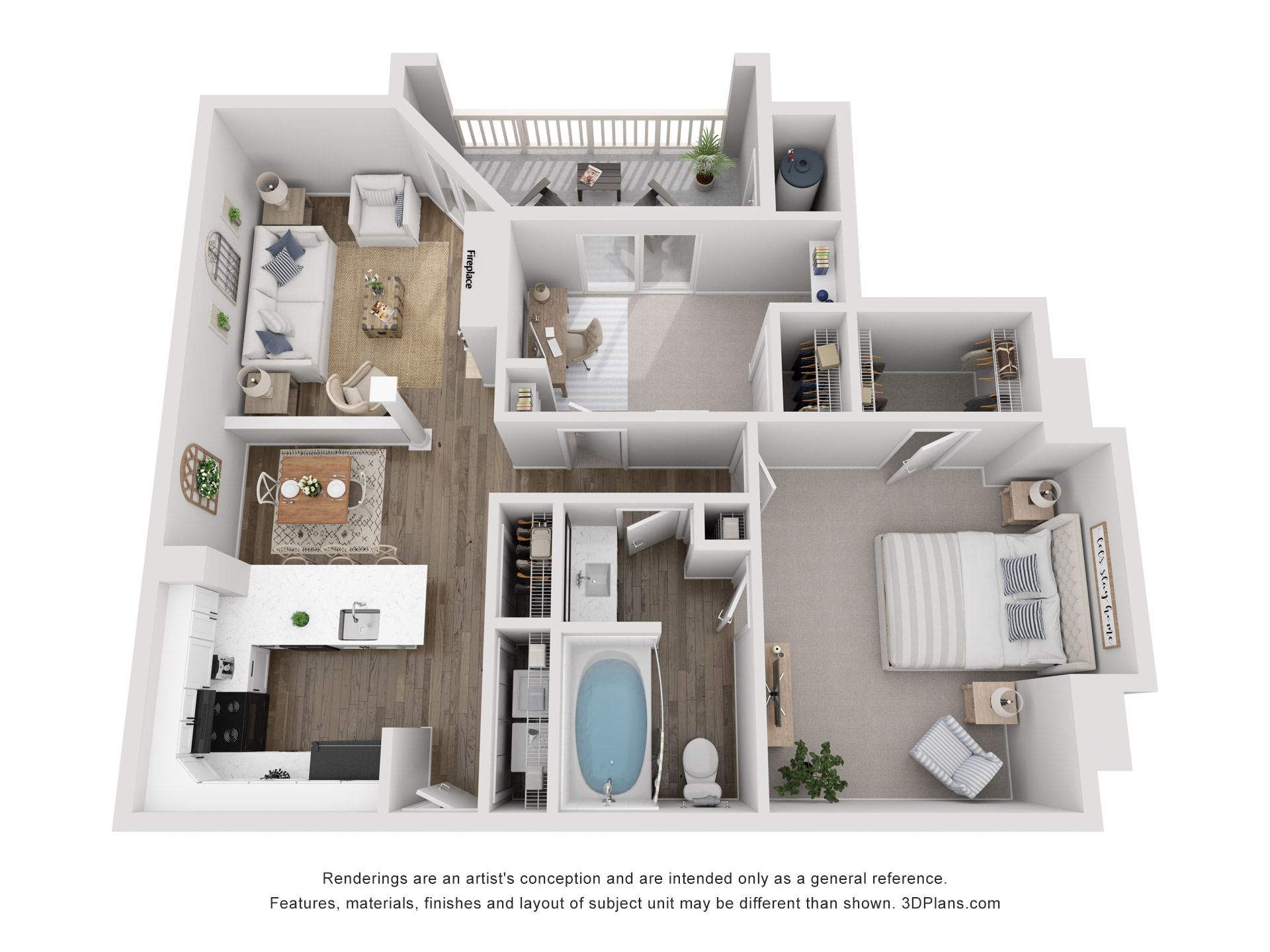 Hickory A1D floor plan