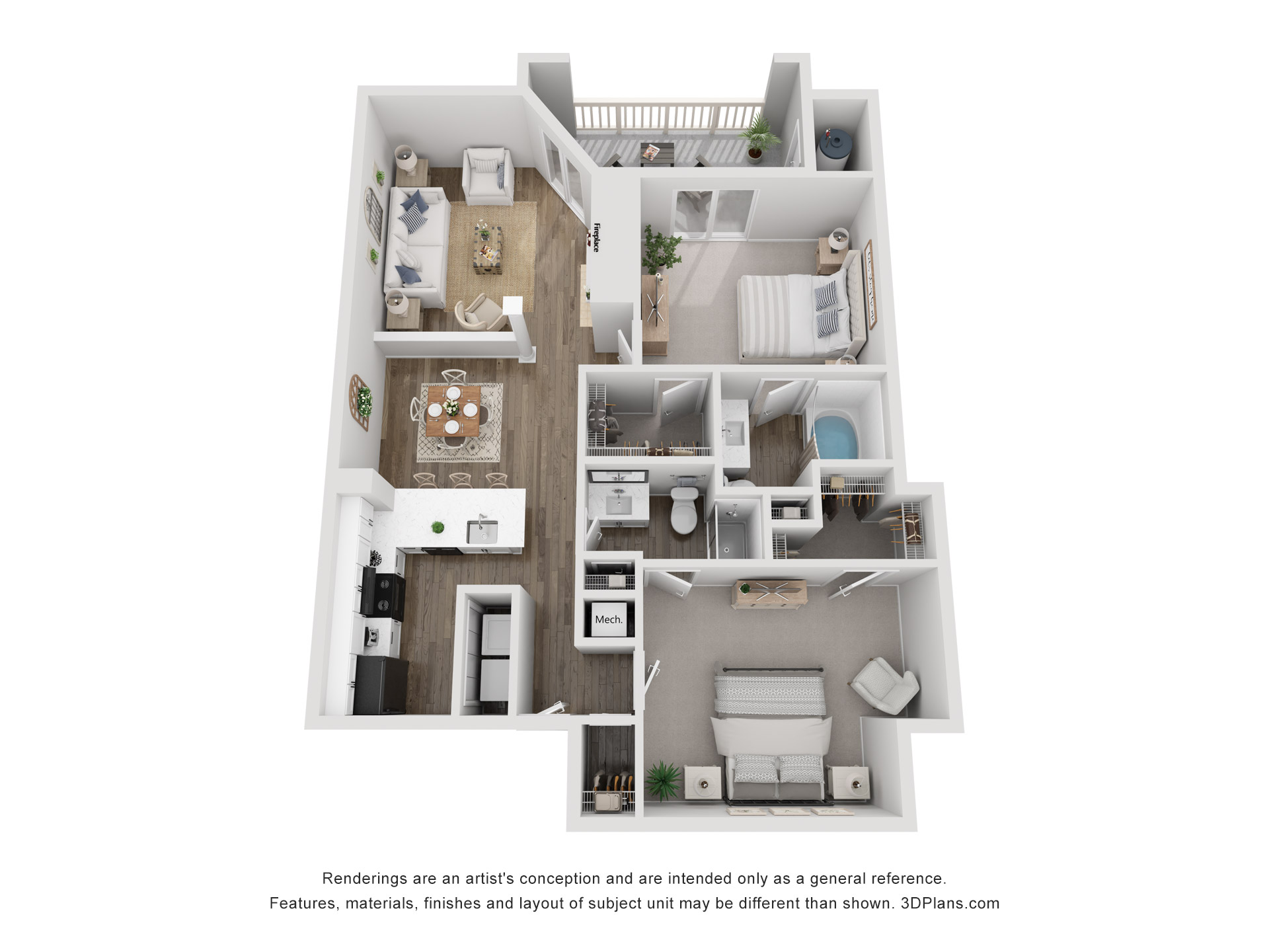 Mimosa B2B floor plan
