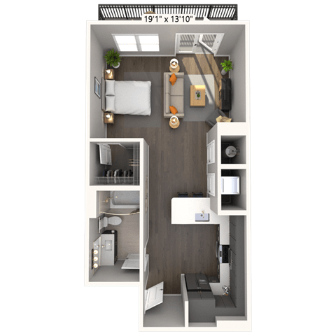 S1 0x1 651 SF-FP floor plan