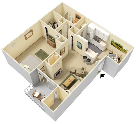 Floor Plans of Vue at 3600 in Richmond, CA