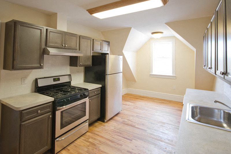 Kitchen with updated refrigerate and appliances