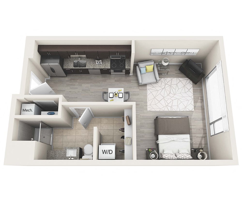 The Daltrey Innova Living Studio Apartment in Cleveland OH