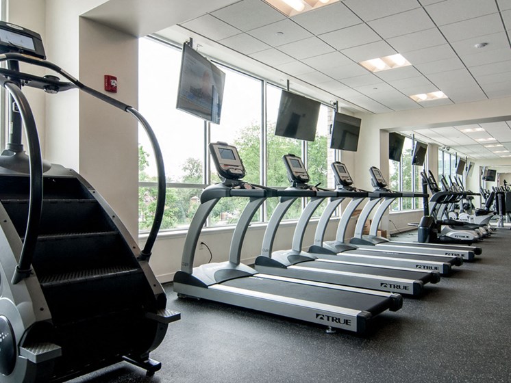 Fitness Center at Innova Apartments in University Circle neighborhood of Cleveland, OH