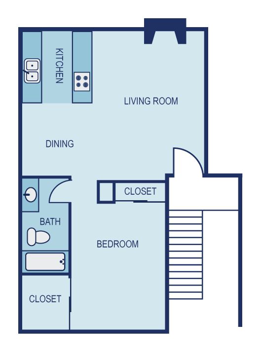 A1 Floor Plan A1 Floor Plan at The Entro, Dallas, 75230
