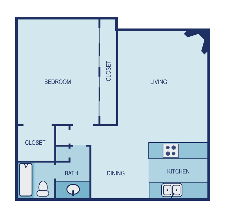 A3 Floor Plan A3 Floor Plan at The Entro, Dallas