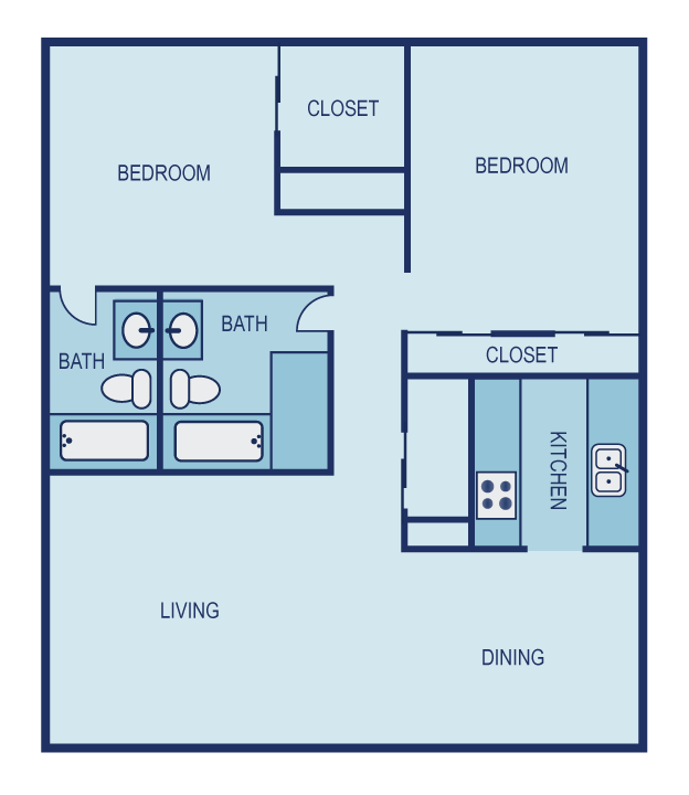 C1 Floor Plan C1 Floor Plan at The Entro, Texas, 75230