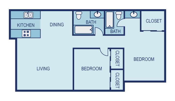 C3 Floor Plan C3 Floor Plan at The Entro, Dallas, TX
