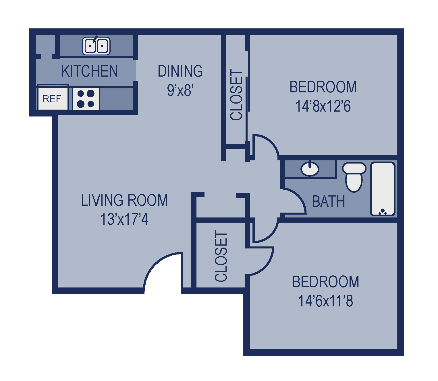 B2 Floor Plan B2 Floor Plan at The Entro, Texas, 75230