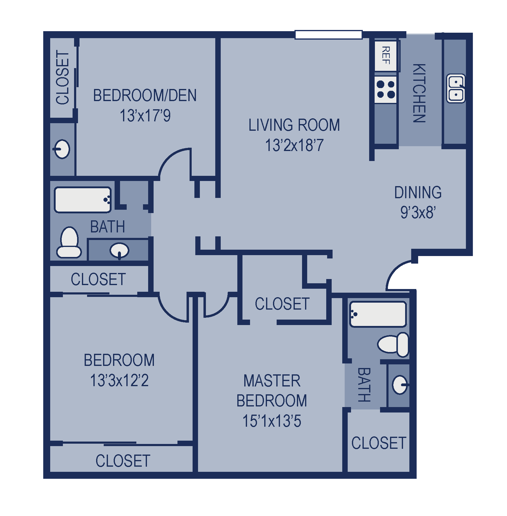 E1 Floor Plan E1 Floor Plan at The Entro, Dallas, TX