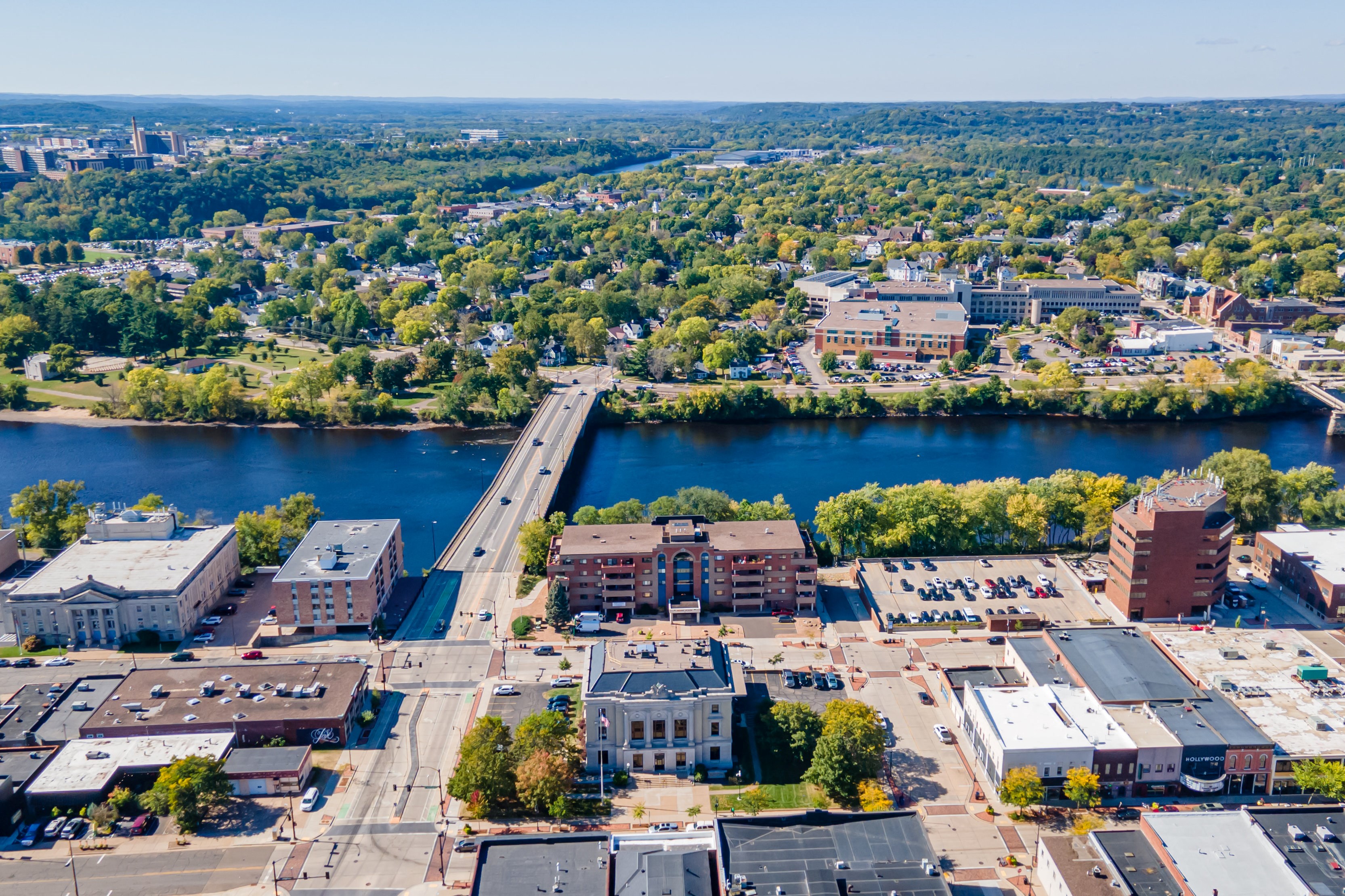 Drone Photo of Eau Claire