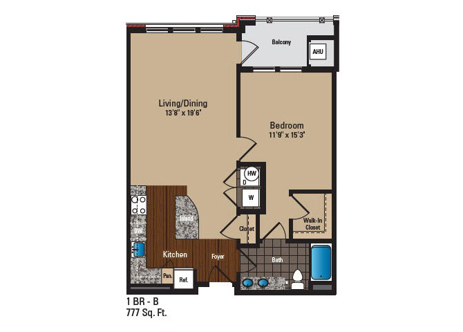 Floor Plan Image of Apartment Apt 135