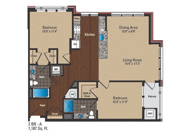 Floor Plan Image of Apartment Apt 237