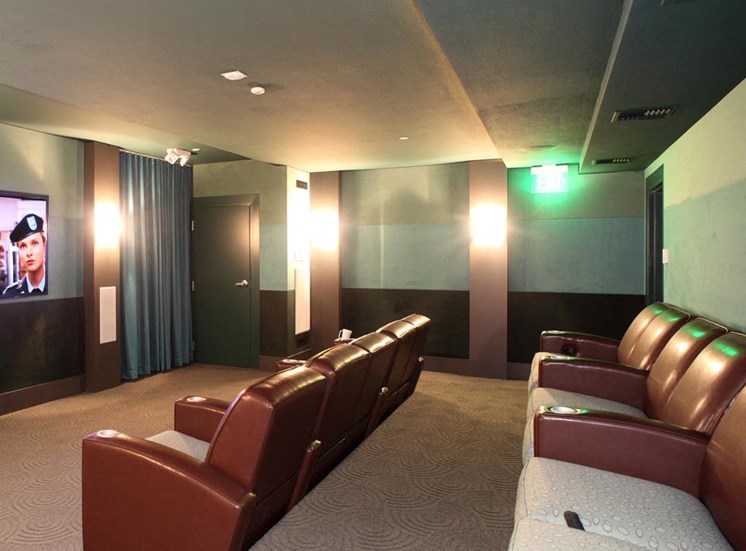 Community movie screening room