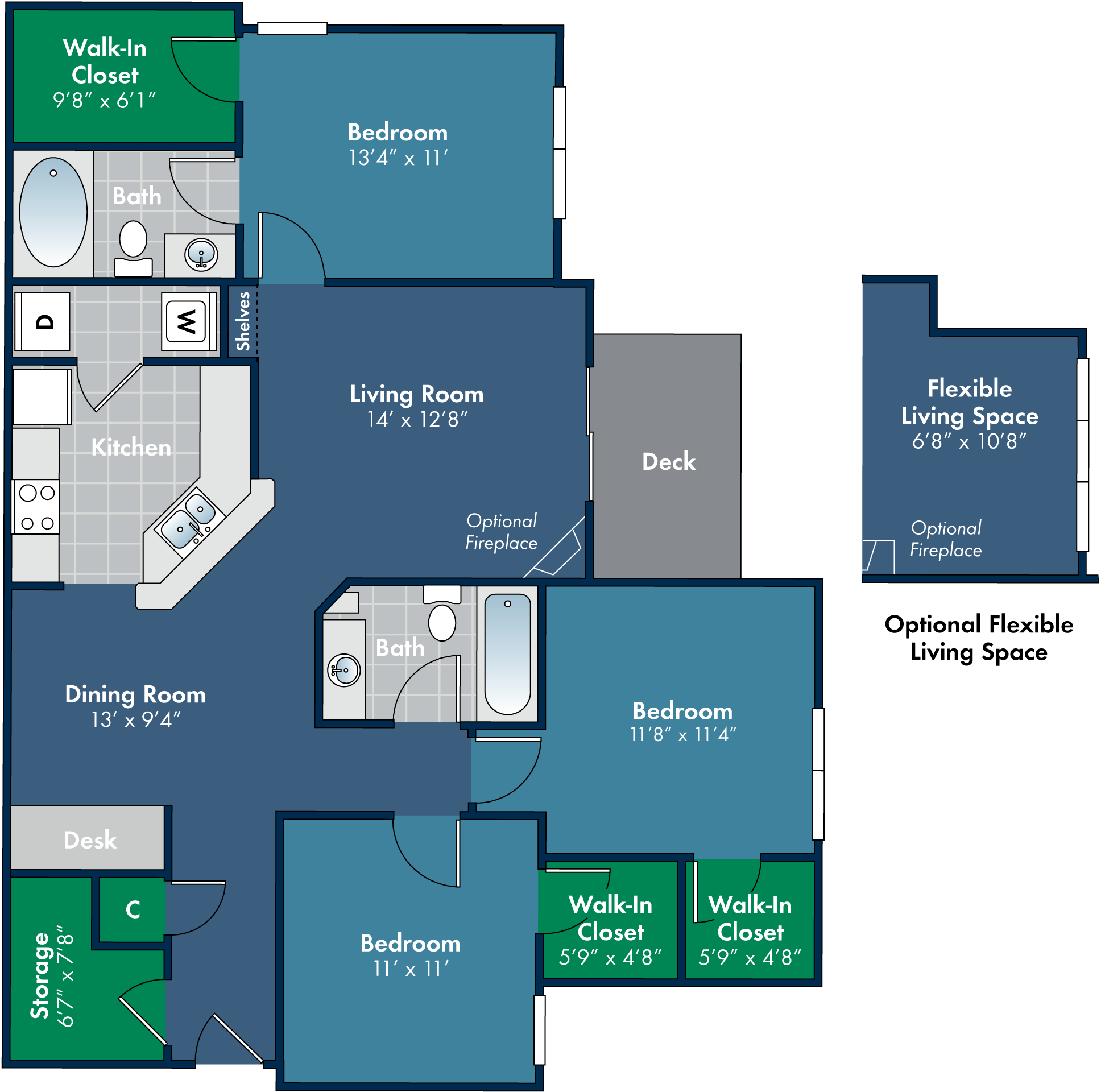 1, 2 & 3 Bedroom Apartments in Garner, NC Abberly Place Apartments