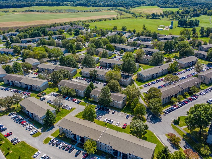 Aerial View 01 at Foxridge Apartment Homes, Blacksburg, VA