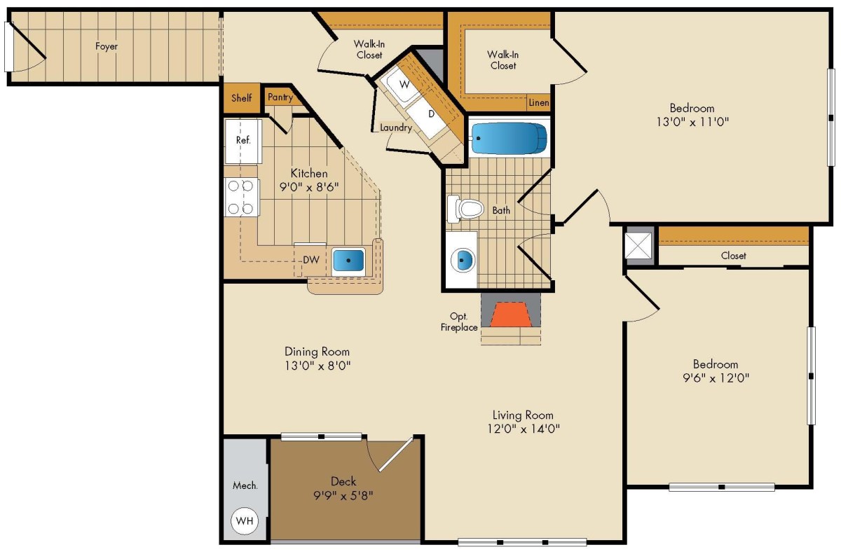 Apartment M344 floorplan