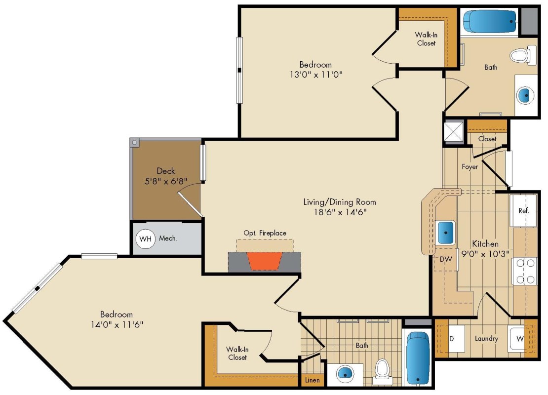 Apartment M245 floorplan