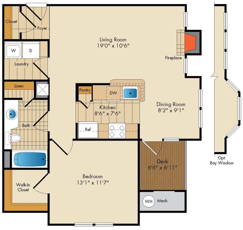Apartment 460 floorplan