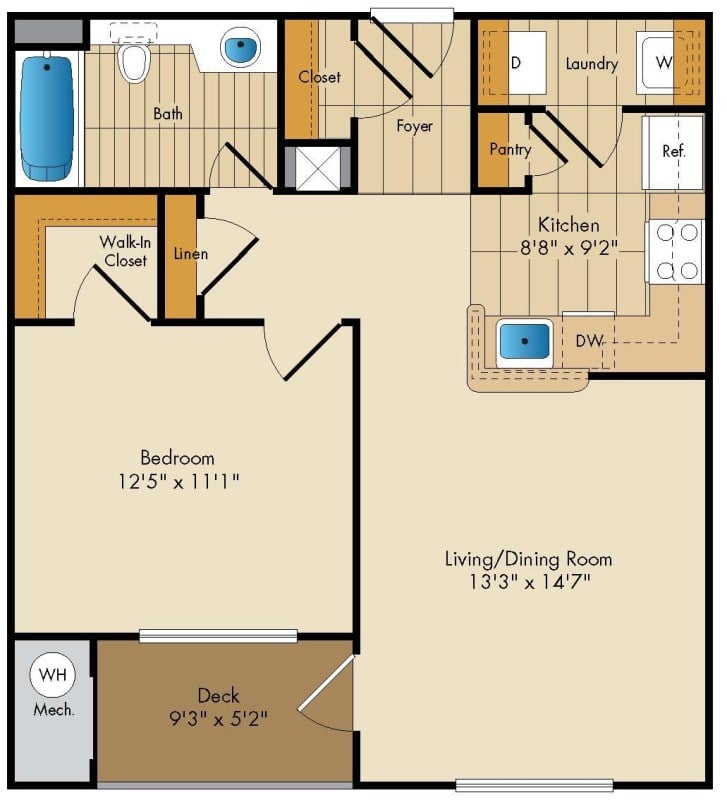Apartment 409 floorplan