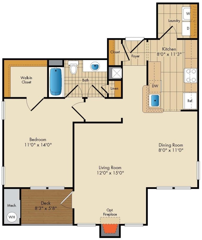 Apartment M133 floorplan