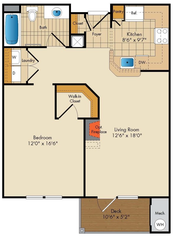Apartment M131 floorplan