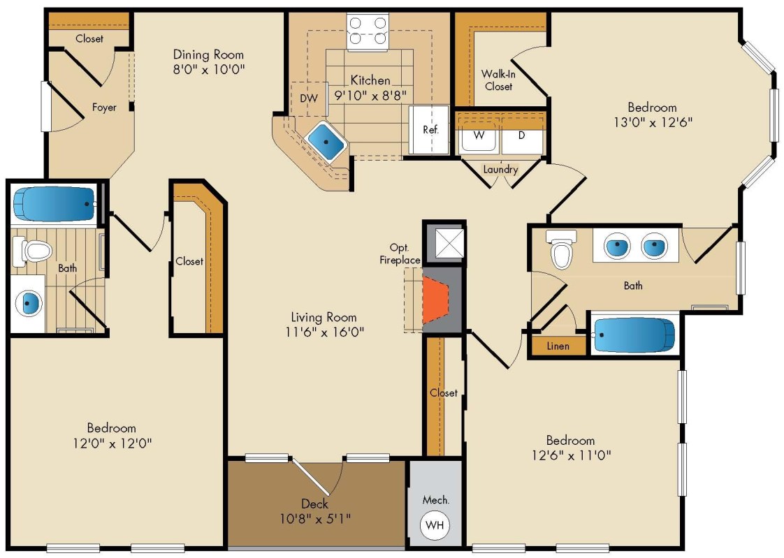 Apartment M309 floorplan