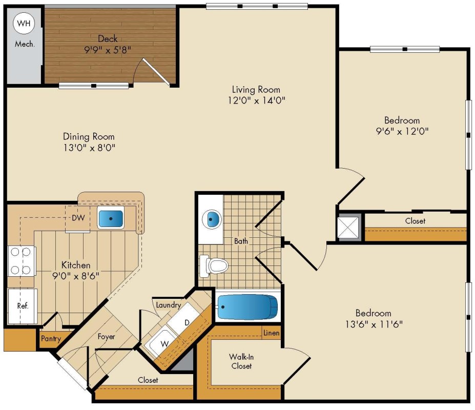 Apartment M224 floorplan