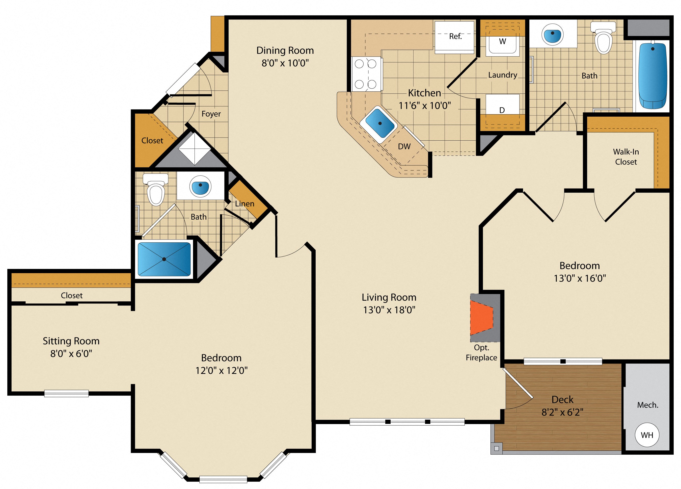 Apartment M312 floorplan