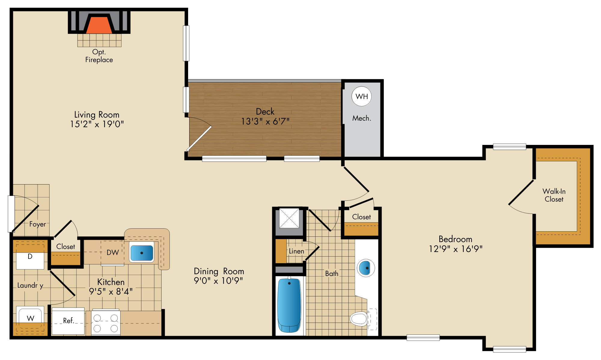 Apartment 329 floorplan