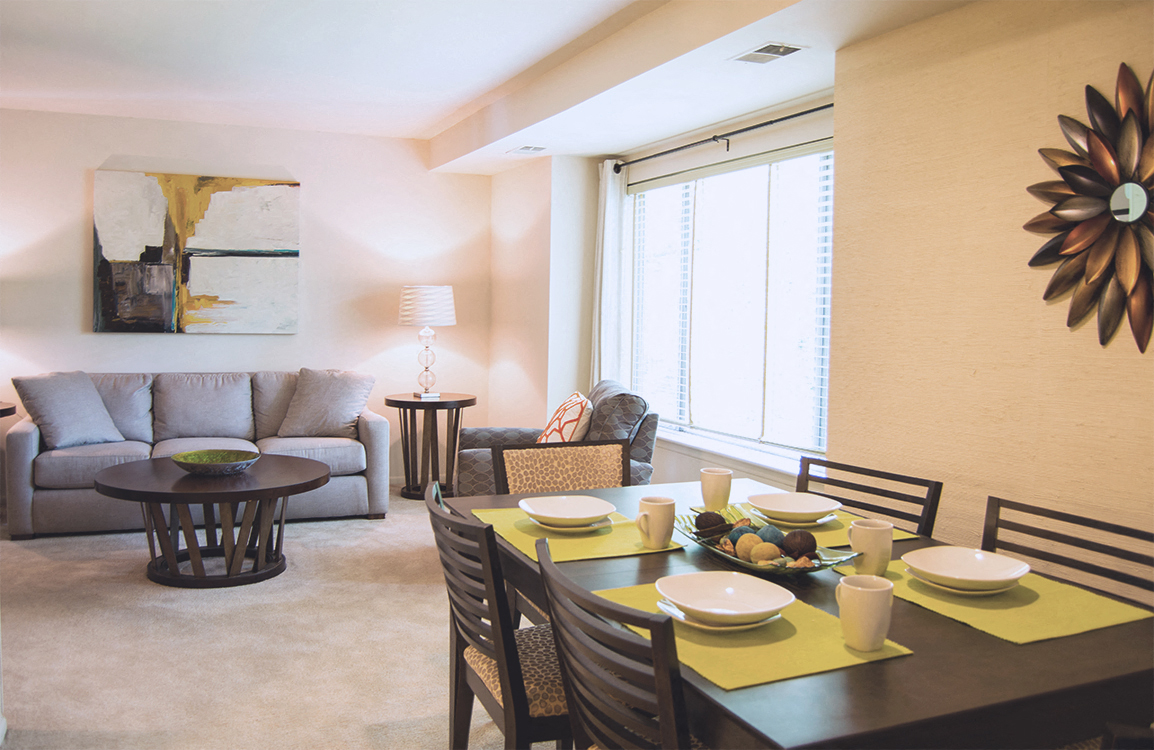 Dining And Living Area at Cedar Run Apartments, Maryland, 21228