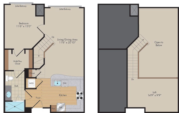 Apartment 555 floorplan
